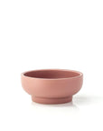 Porcelain Pedestal Bowl - Green Fresh Florals + Plants