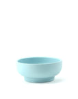 Porcelain Pedestal Bowl - Green Fresh Florals + Plants