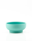 Porcelain Pedestal Bowl - Green Fresh Florals + Plants