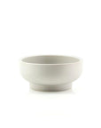 Porcelain Pedestal Bowl - Green Fresh Florals + Plants