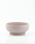 Porcelain Pedestal Bowl - Green Fresh Florals + Plants