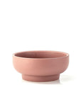 Porcelain Pedestal Bowl - Green Fresh Florals + Plants