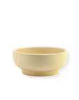 Porcelain Pedestal Bowl - Green Fresh Florals + Plants
