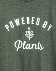 Powered By Plants T-Shirt - Green Fresh Florals + Plants
