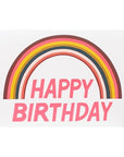 Rainbow Happy Birthday Card - Green Fresh Florals + Plants