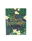 Secret Garden Birthday Card - Green Fresh Florals + Plants