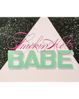 Smokin' Hot Babe Greeting Card - Green Fresh Florals + Plants