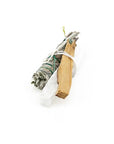 Smudge Essentials: Sage, Palo Santo, Selenite Bundle - Green Fresh Florals + Plants