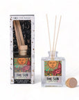 The Sun Tarot Card Home Reed Diffuser - Green Fresh Florals + Plants