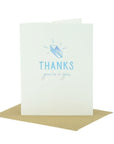 Thanks, You're a Gem Card - Green Fresh Florals + Plants