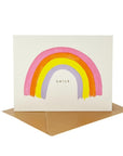 Under the Rainbow Smile Card - Green Fresh Florals + Plants