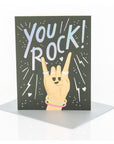 You Rock! Card - Green Fresh Florals + Plants
