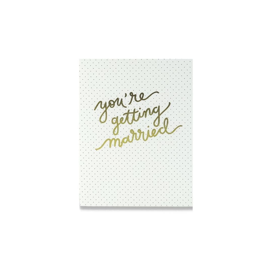 You&#39;re Getting Married Card - Green Fresh Florals + Plants