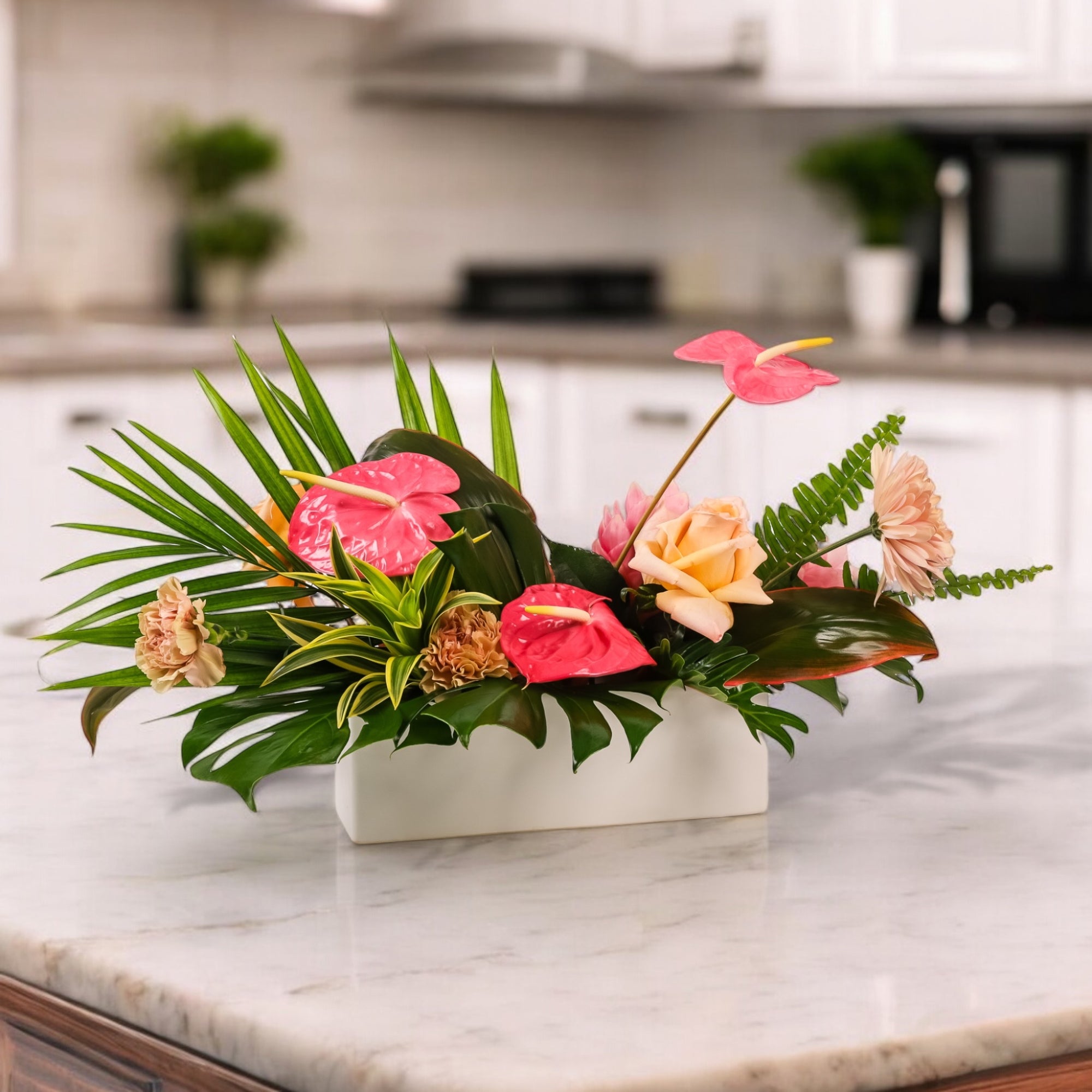 Tropical Flowers Collection - Green Fresh Florals + Plants