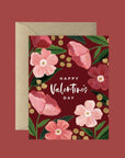 Dark Poppy Valentine's Day Card from Green Fresh Florals + Plants