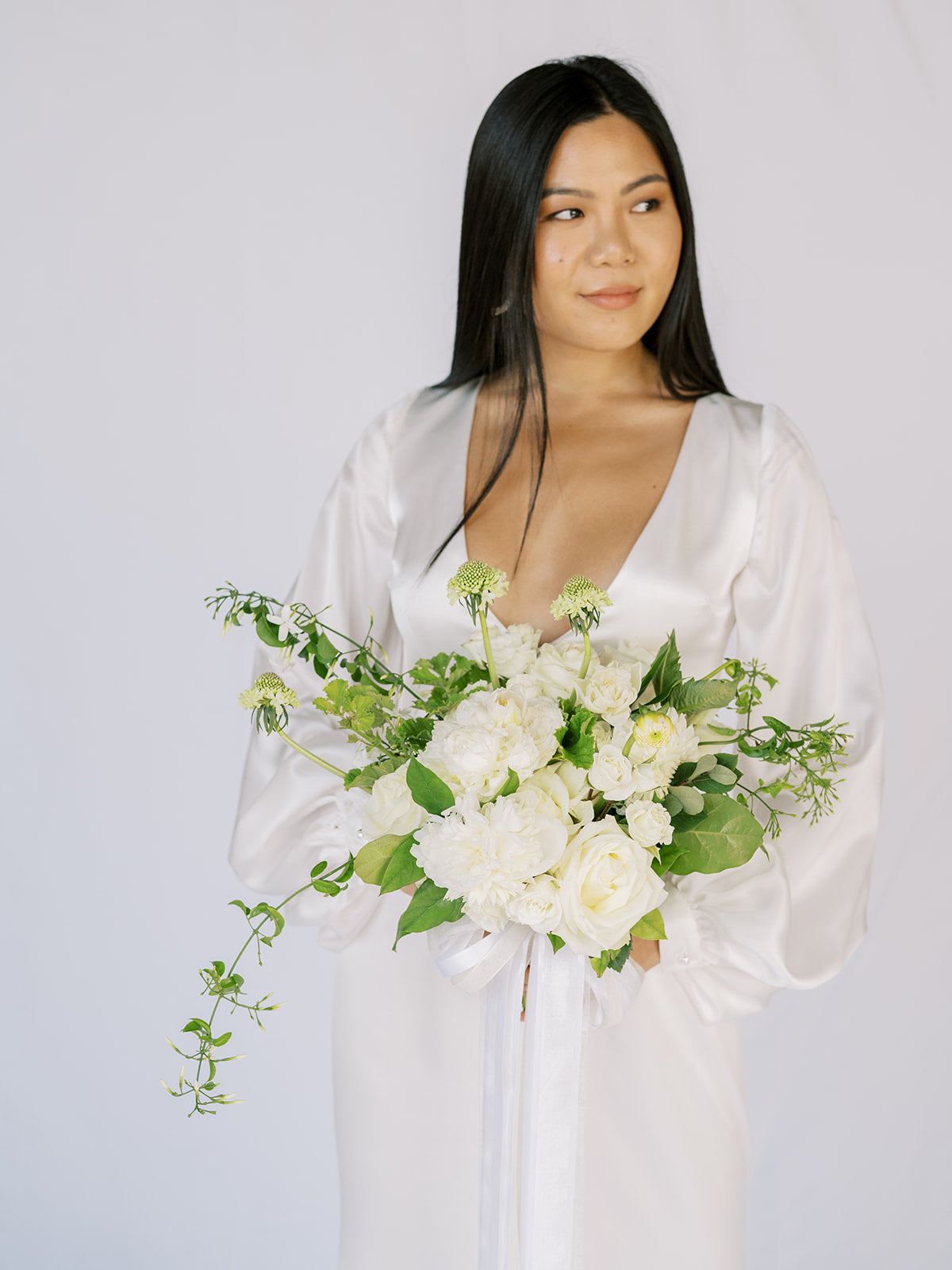 White A la Carte Wedding Bridal Bouquet from Green Fresh Florals + Plants