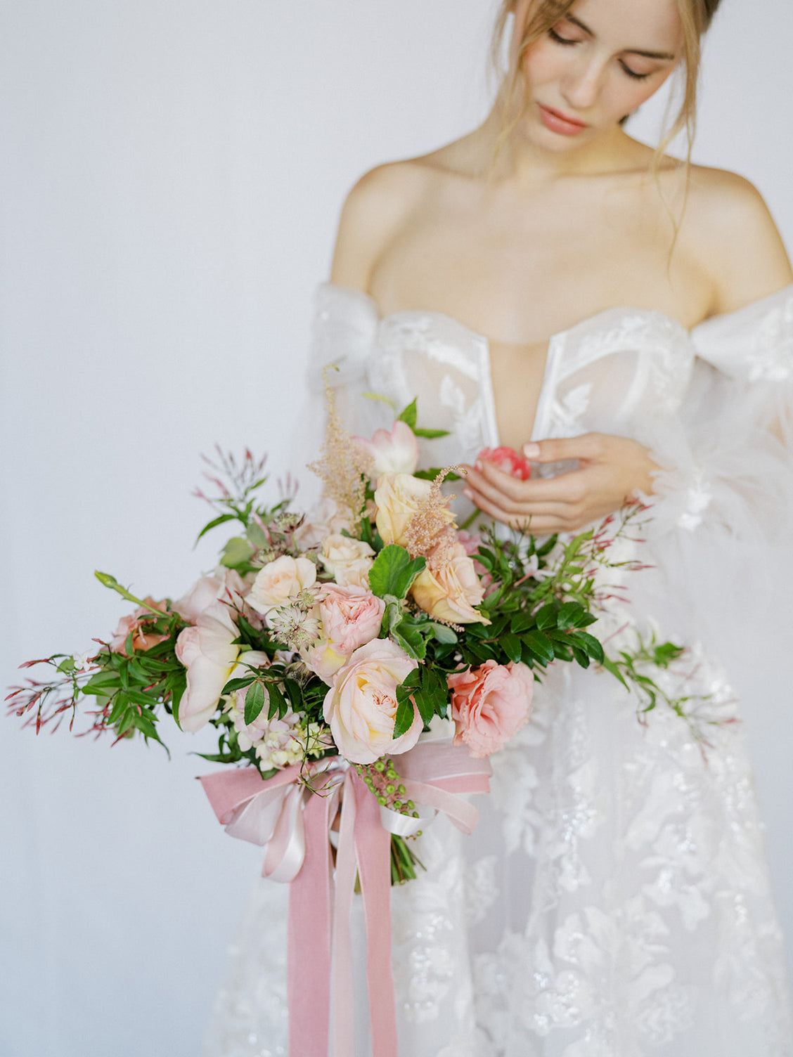 Blush A la Carte Wedding Bridal Bouquet from Green Fresh Florals + Plants