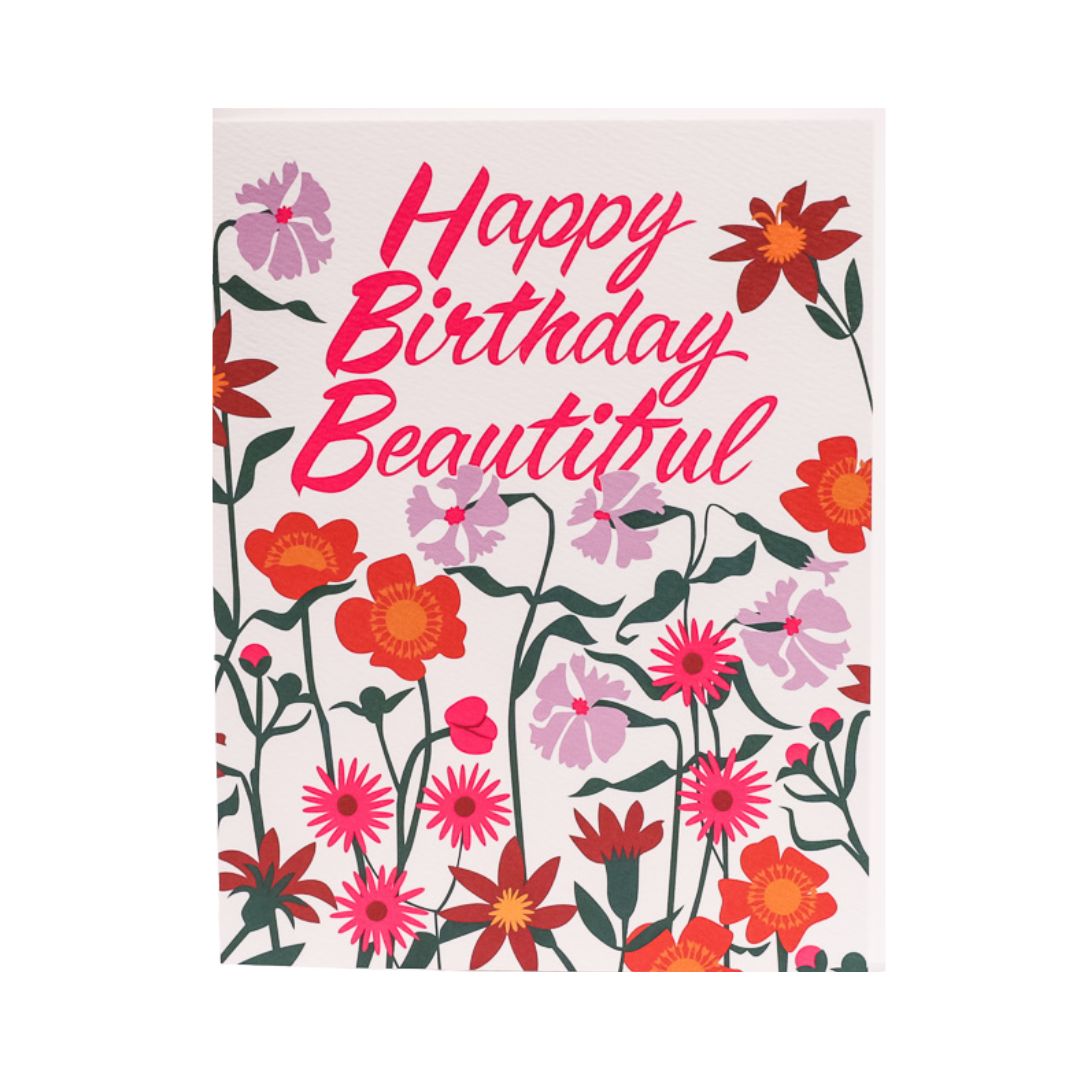 Beautiful Bright Birthday Card from Green Fresh Florals + Plants