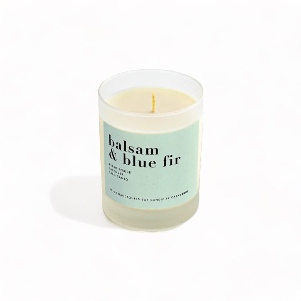 Casa Verde Balsam and Blue Fir Scented Candle from Green Fresh Florals + Plants.