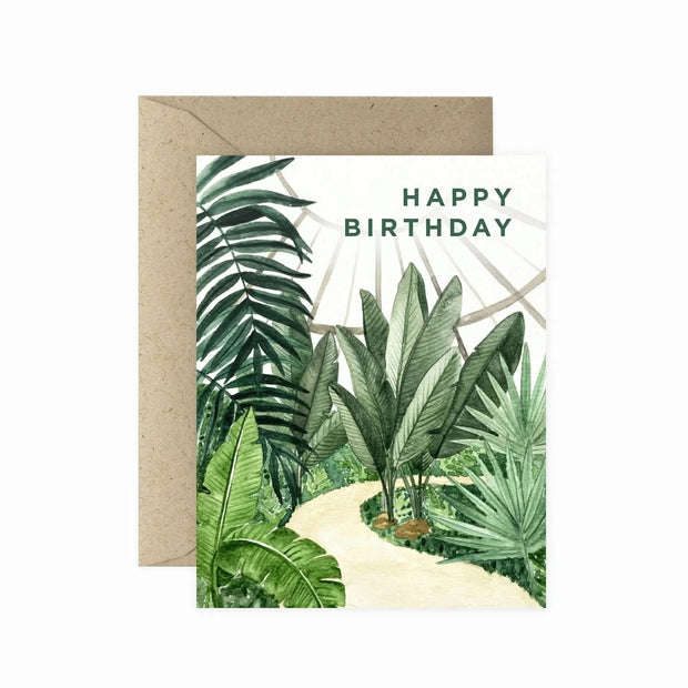 Conservatory Happy Birthday Card from Green Fresh Florals + Plants