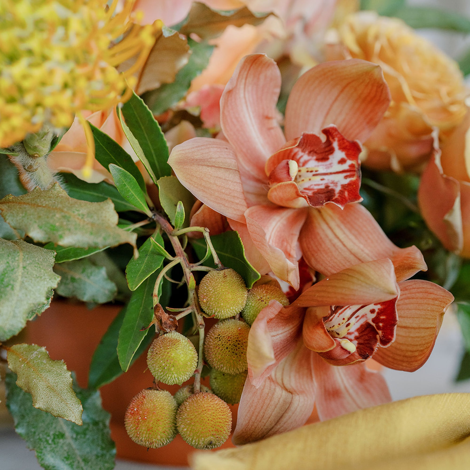 Earthy A la Carte Wedding Centerpiece from Green Fresh Florals + Plants