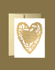 Heart of Gold Valentine's Day Card from Green Fresh Florals + Plants