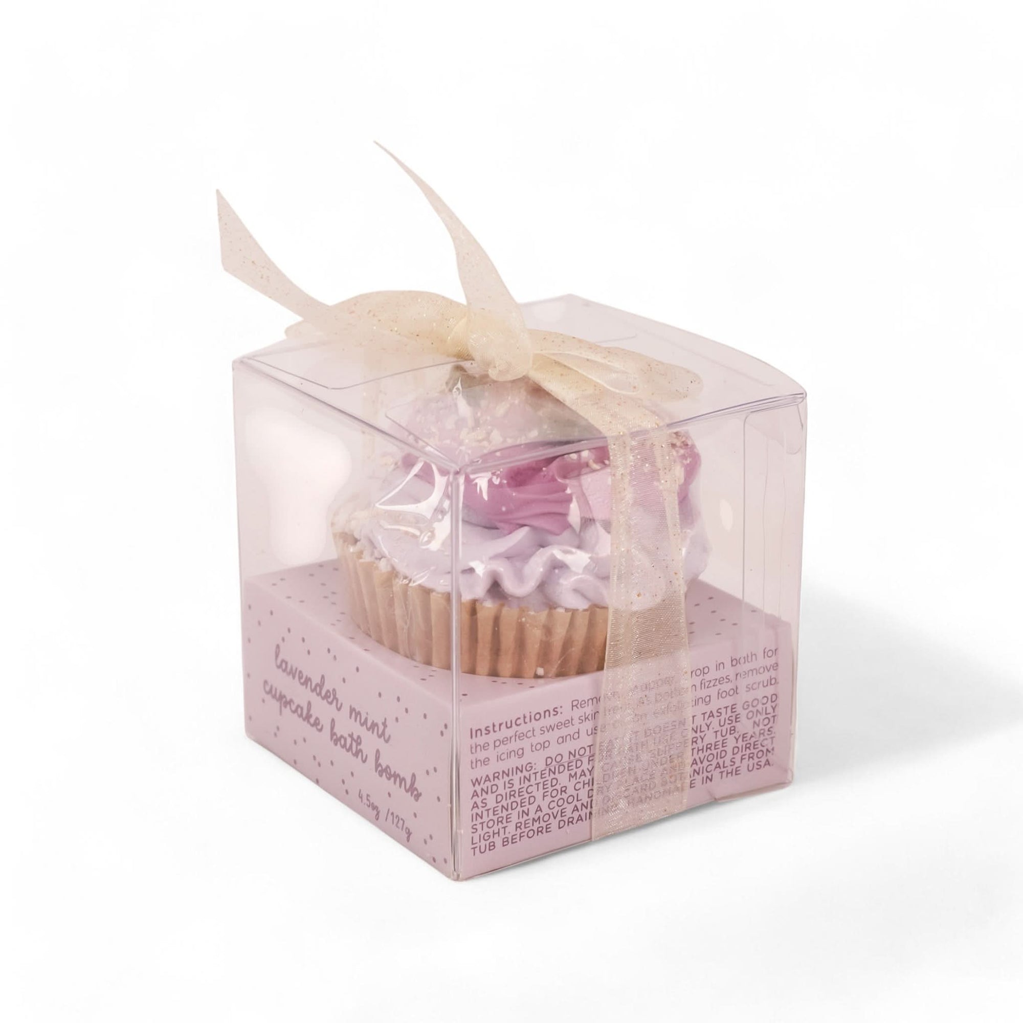 Lavender Mint Cupcake Bath Bomb From Green Fresh Florals + Plants
