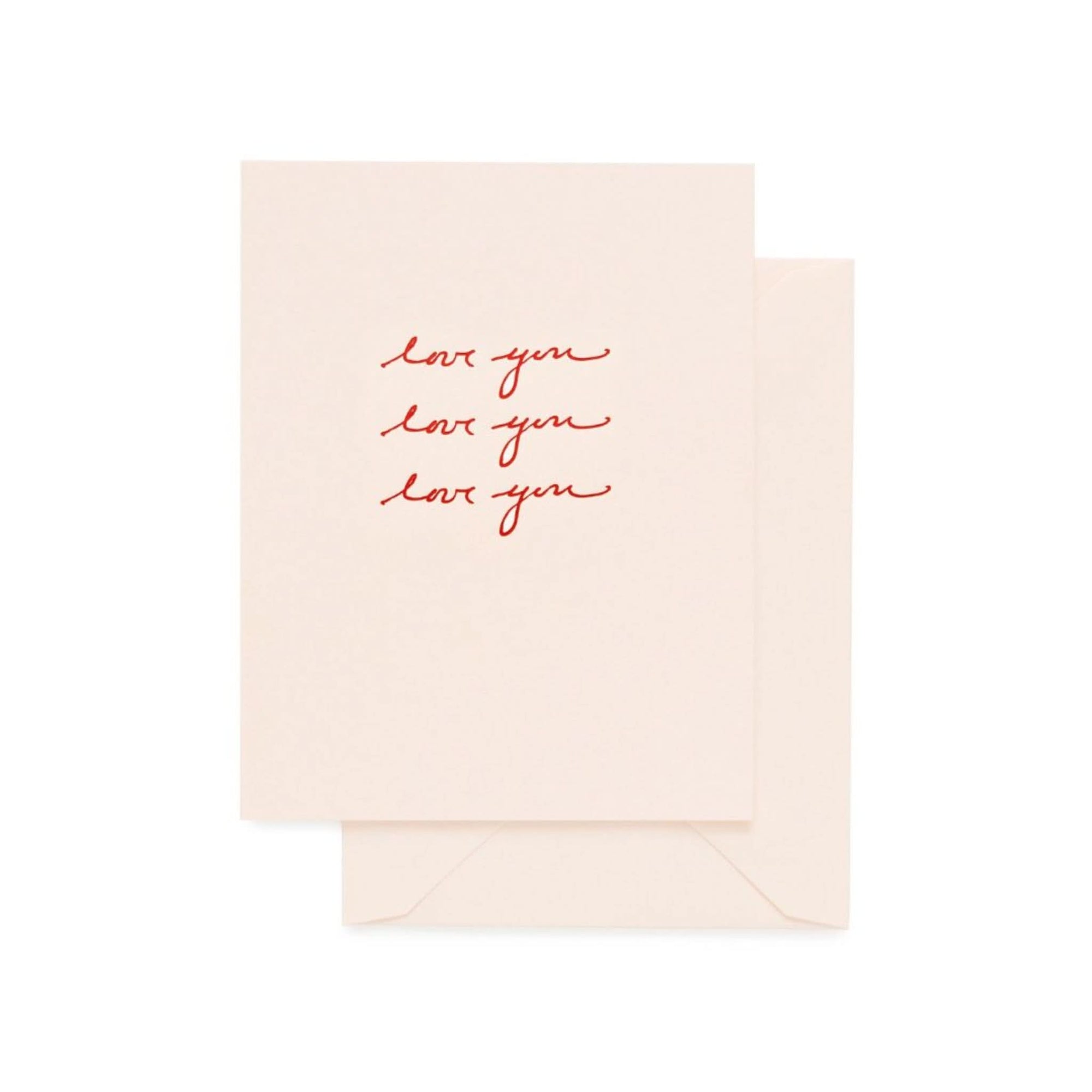 Love You Three Times Card from Green Fresh Florals + Plants