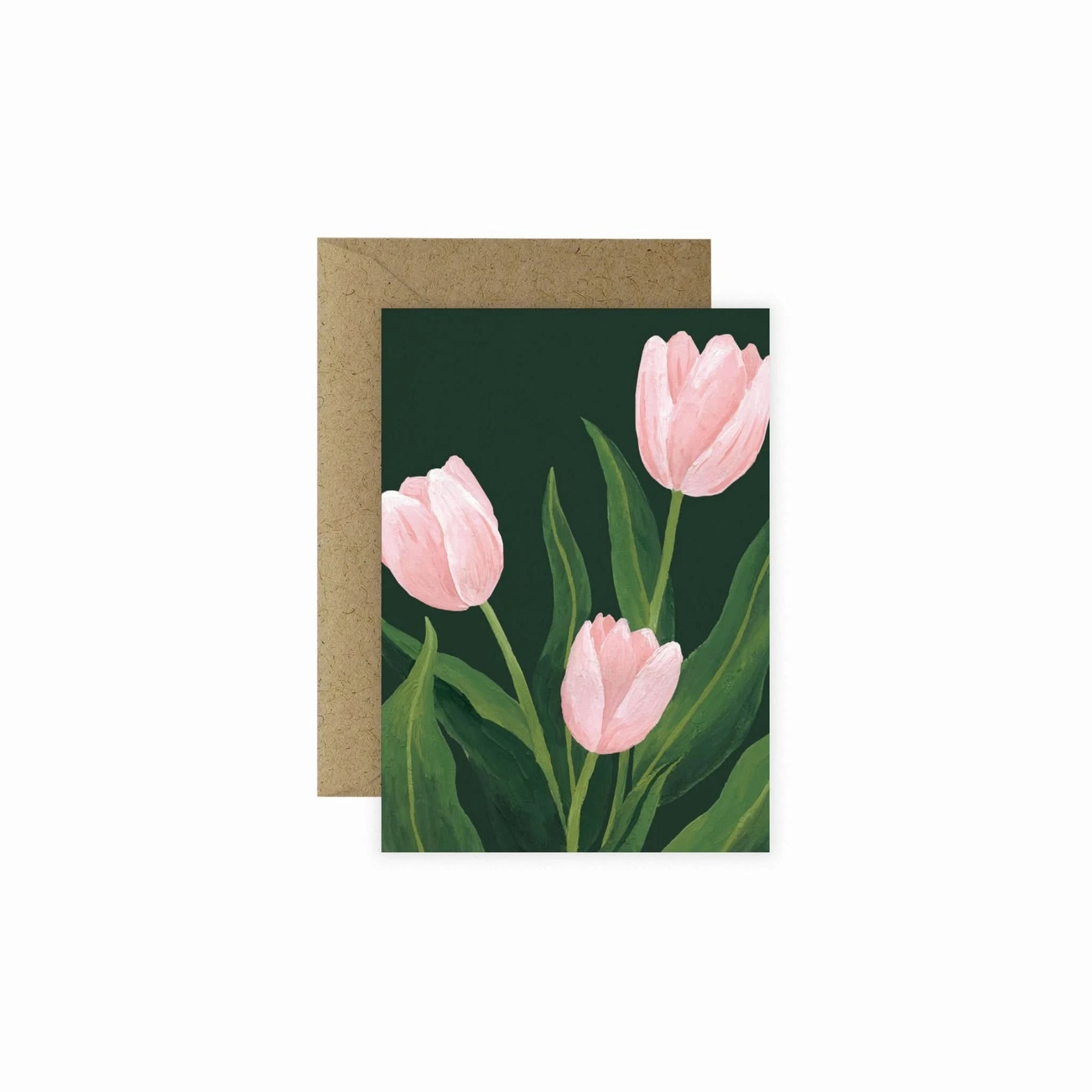 Mini Valentine&#39;s Day Card-Blush Tulips from Green Fresh Florals + Plants