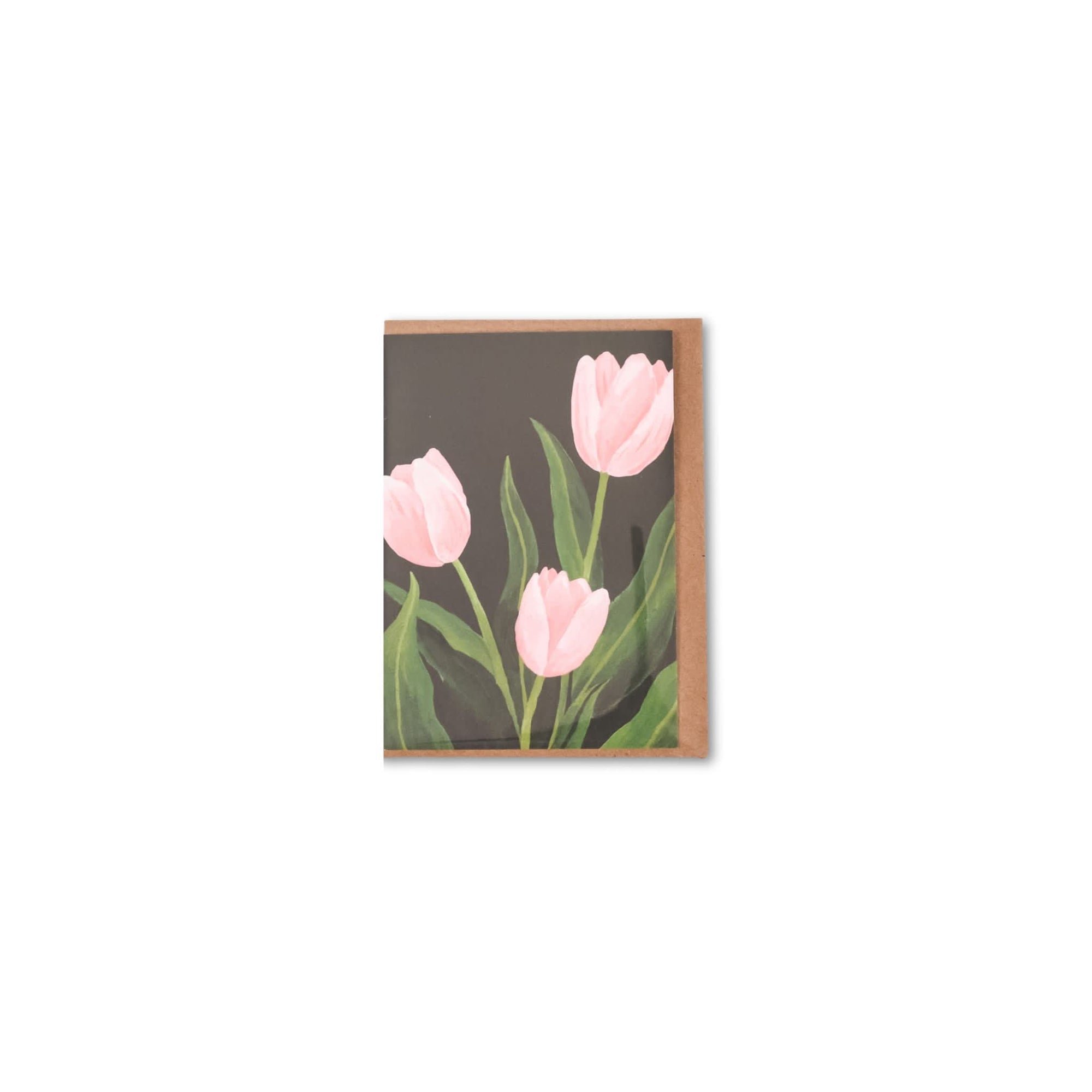 Mini Valentine&#39;s Day Card-Blush Tulips from Green Fresh Florals + Plants