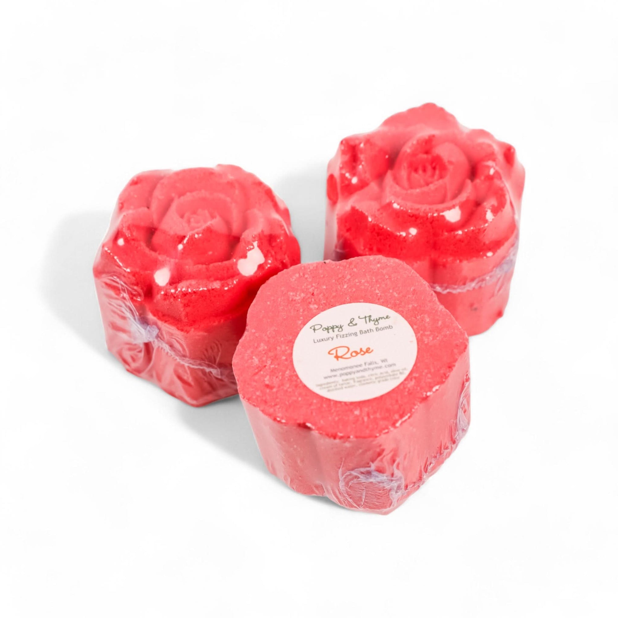 Rose Mini Bath Bomb from Green Fresh Florals + Plant