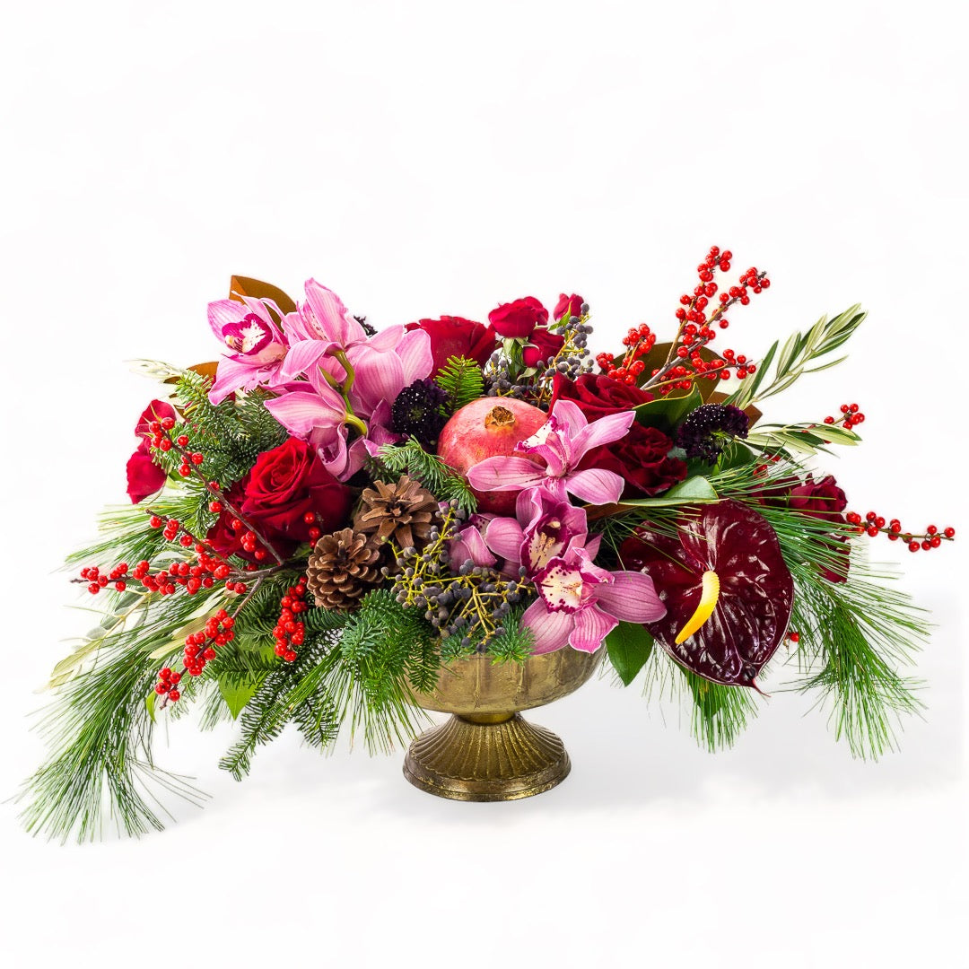 Royal Ruby Centerpiece from Green Fresh Florals + Plants