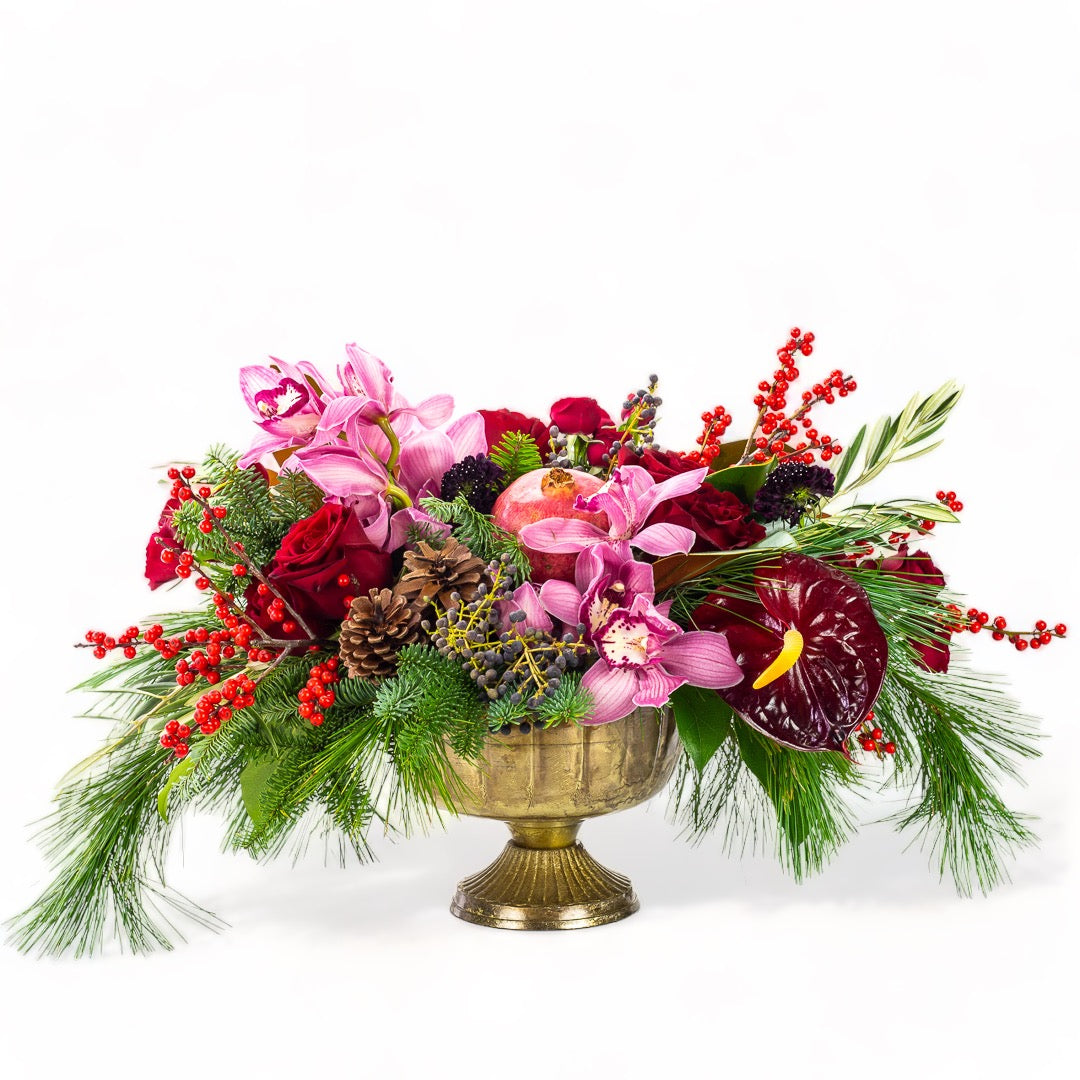 Royal Ruby Centerpiece from Green Fresh Florals + Plants