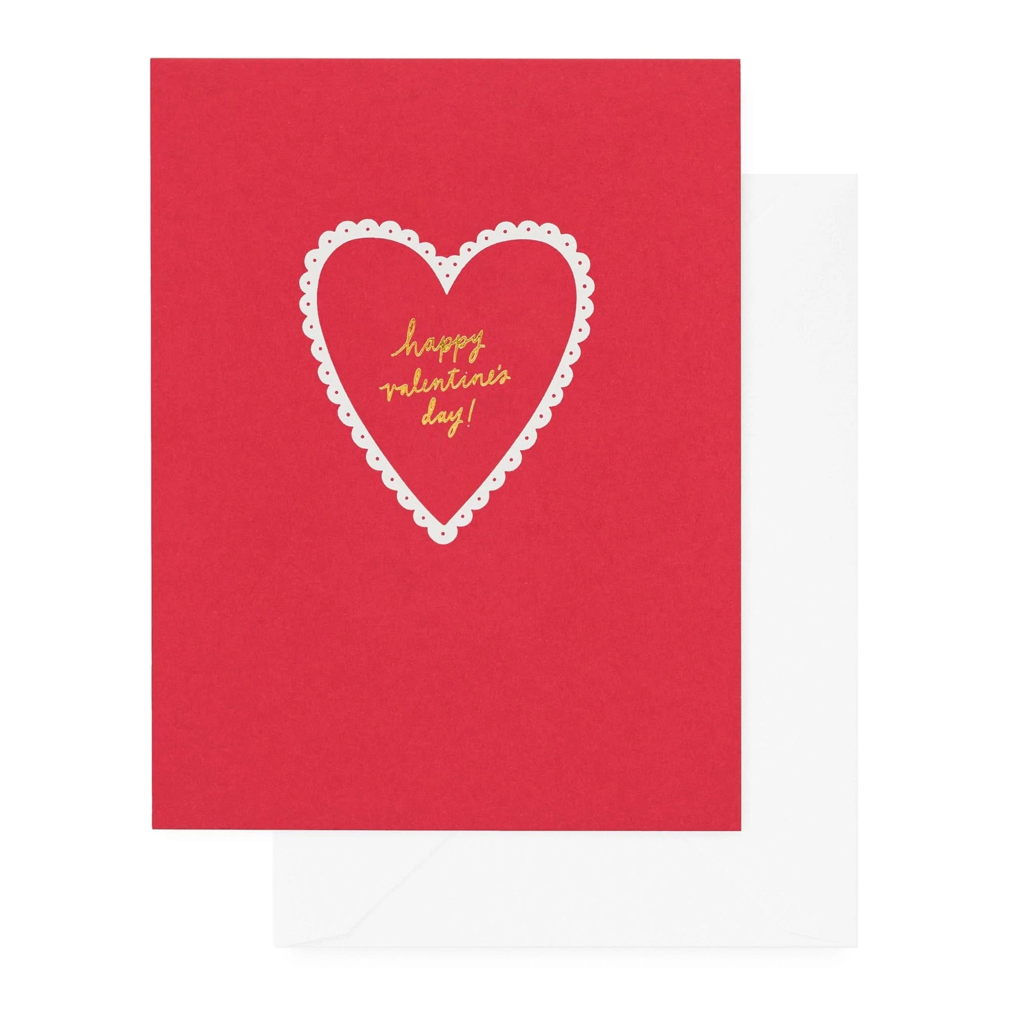 Scallop Heart Valentine's Day Card from Green Fresh Florals + Plants