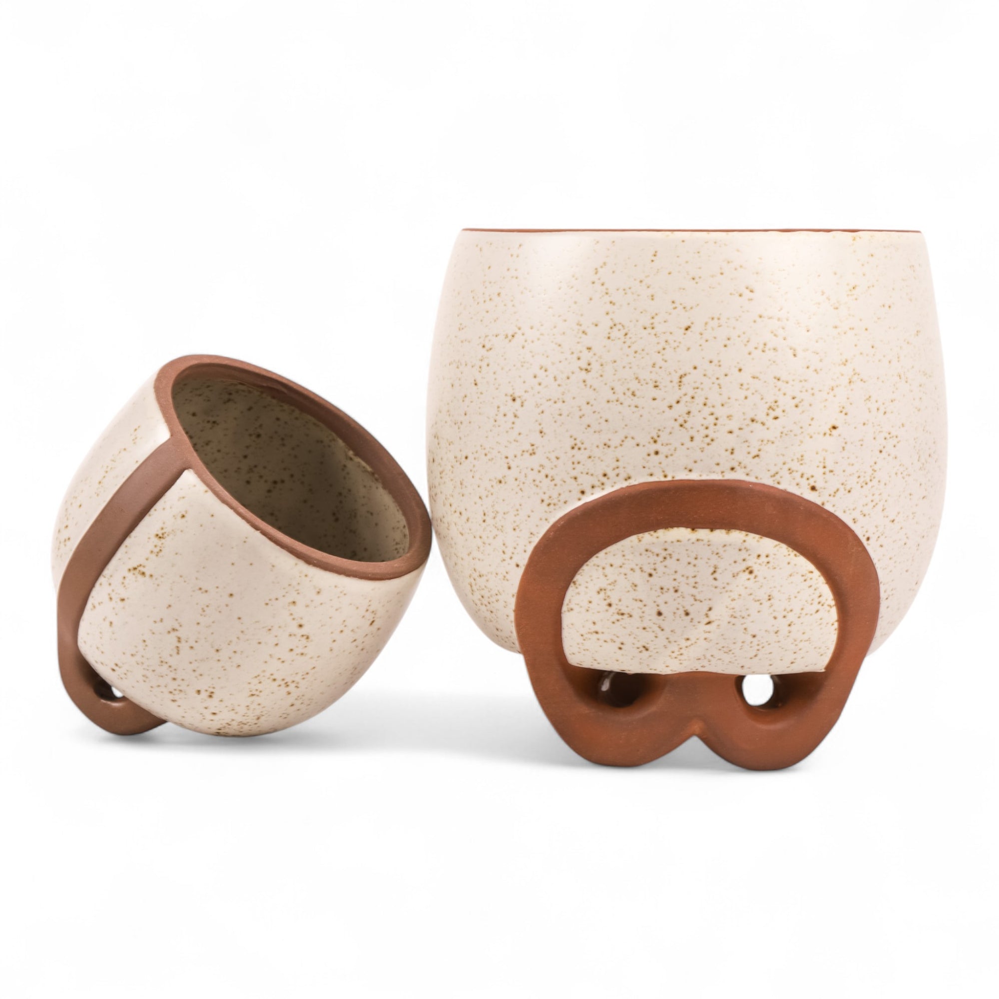 Medium and Small Omni Footed Pot from Green Fresh Florals + Plants