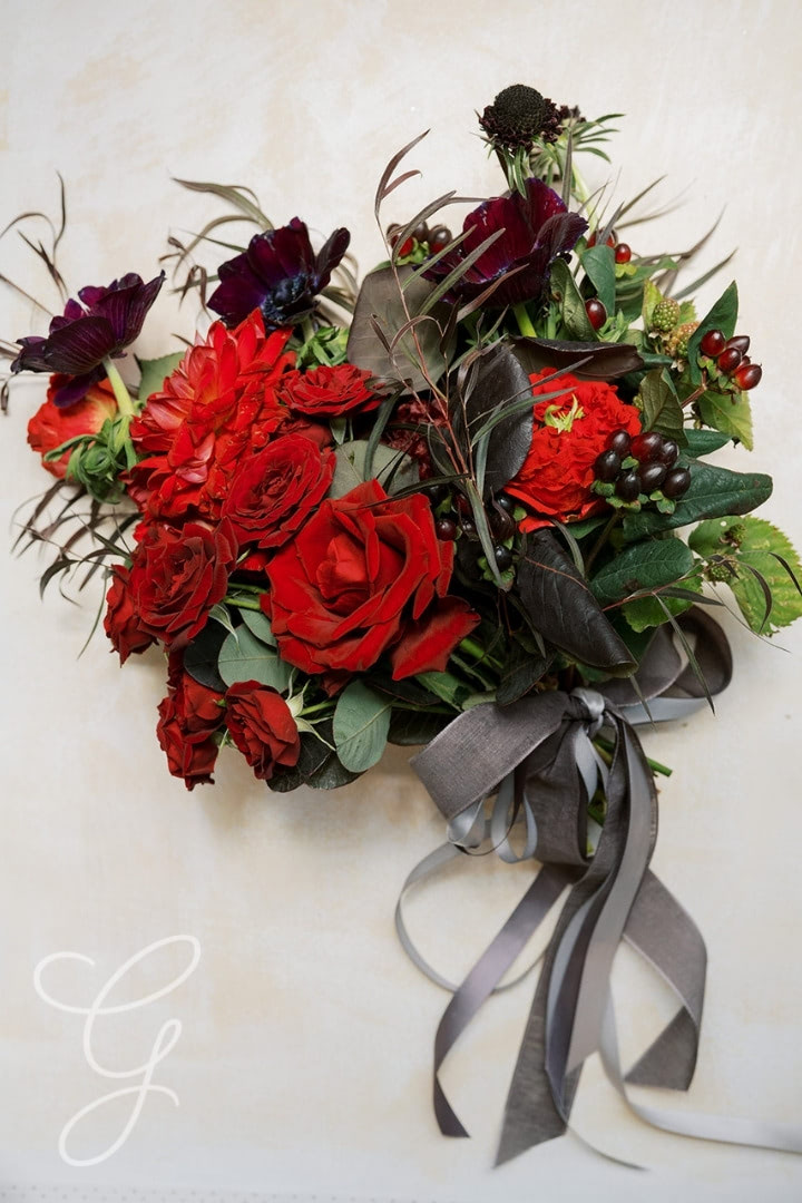 Moody A la Carte Wedding Flowers Bridal Bouquet from Green Fresh Florals + Plants