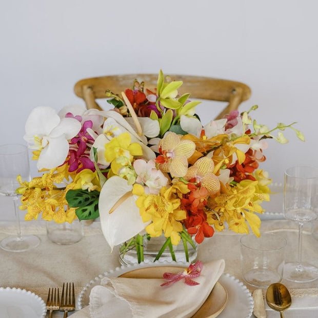 Tropical Orchids A la Carte Wedding Centerpiece from Green Fresh Florals + Plants