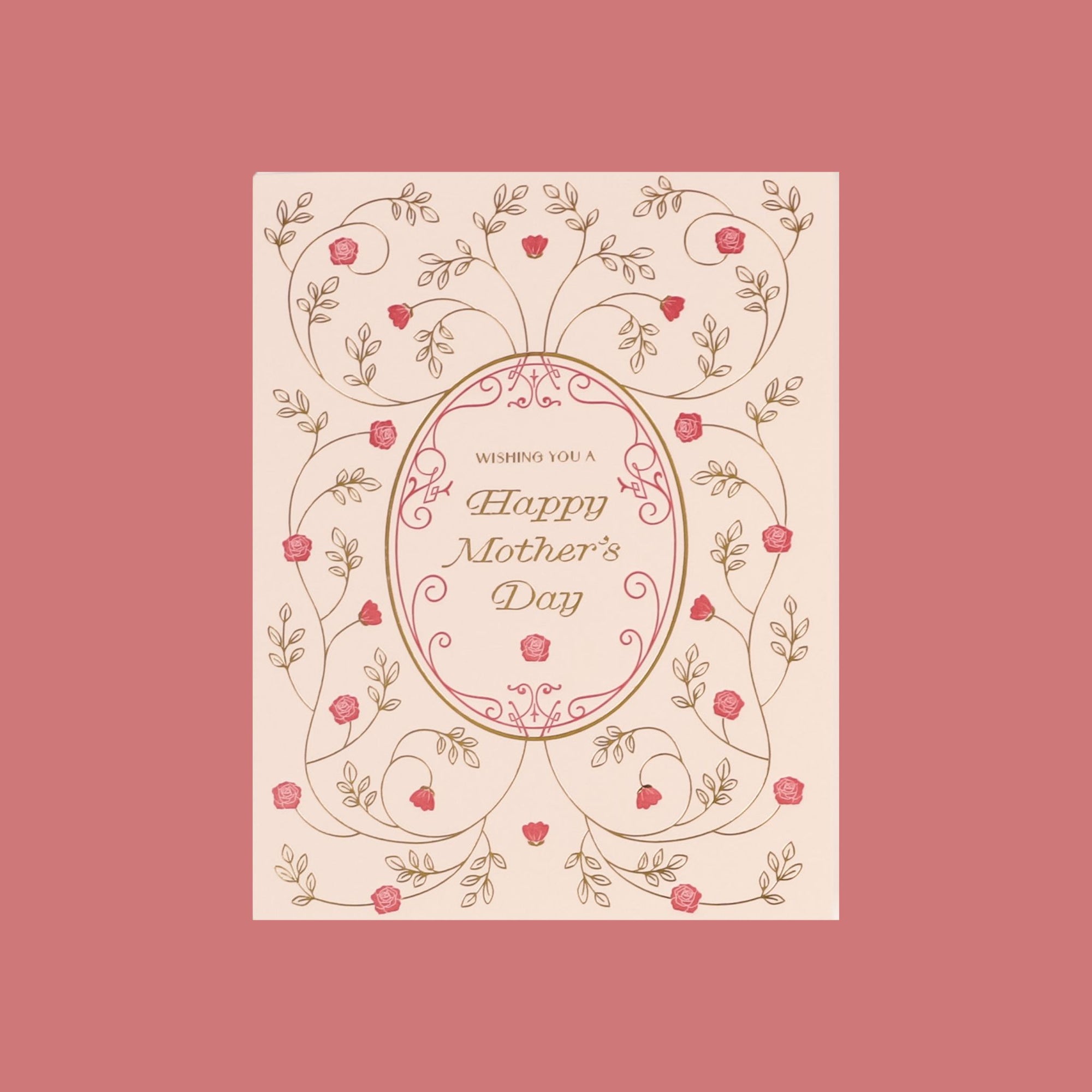 Vintage Rose Mother’s Day Card from Green Fresh Florals + Plants