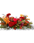 Autumn Harvest Centerpiece - Green Fresh Florals + Plants