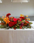 Autumn Harvest Centerpiece - Green Fresh Florals + Plants