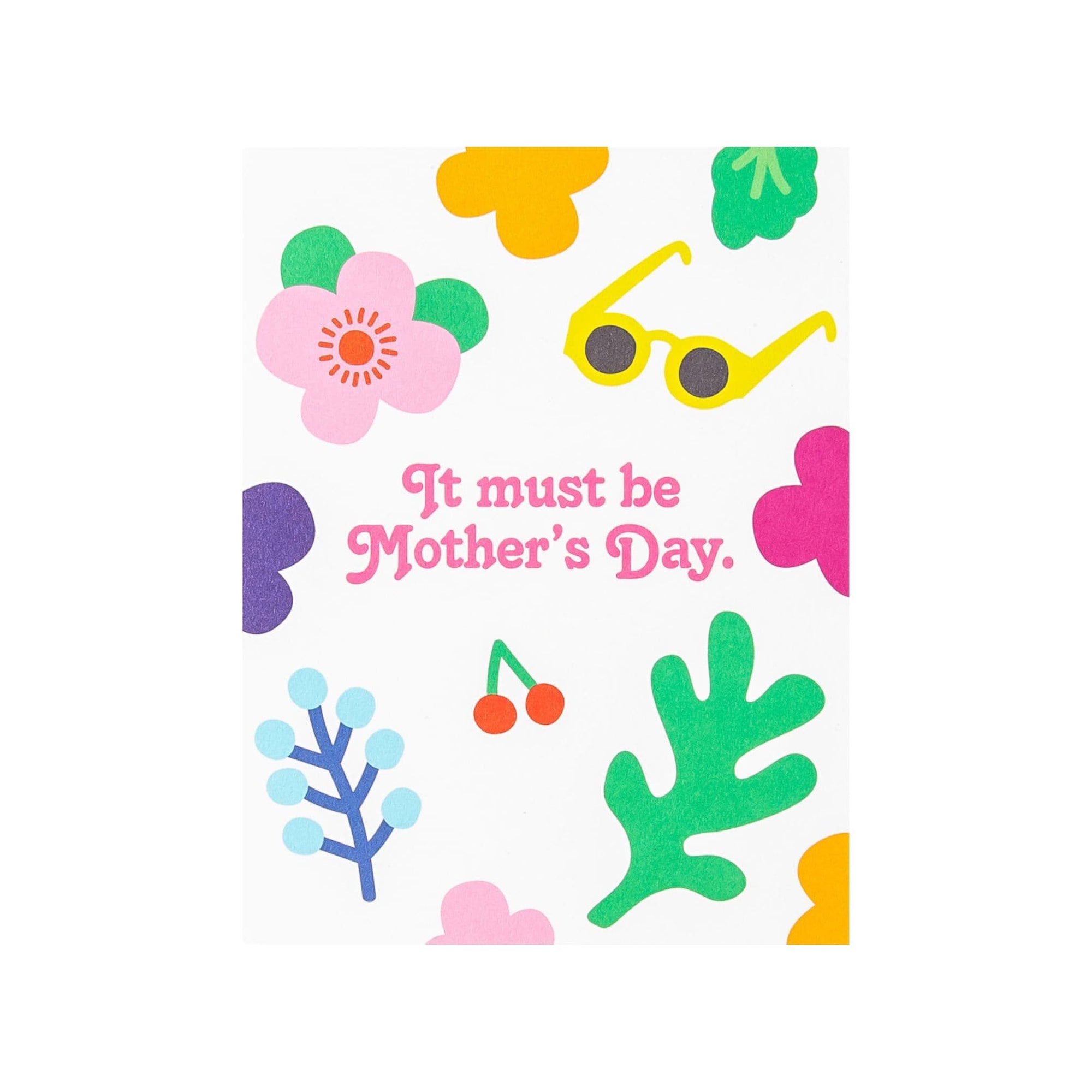 Beautiful &amp; Bright Mother&#39;s Day Card - Green Fresh Florals + Plants