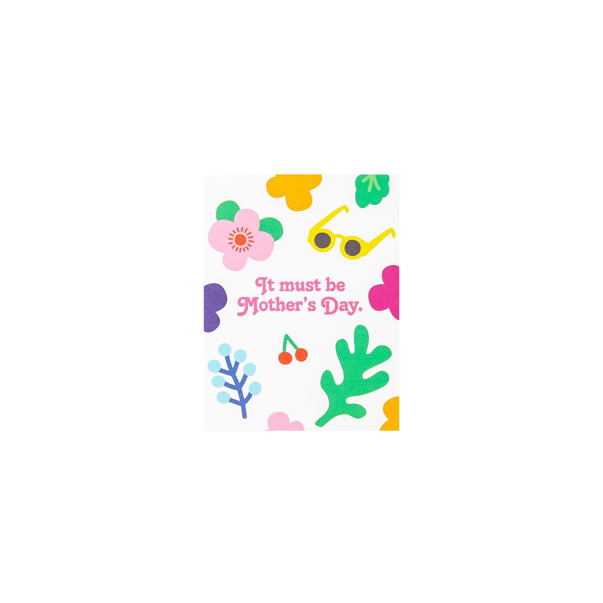 Beautiful &amp; Bright Mother&#39;s Day Card - Green Fresh Florals + Plants