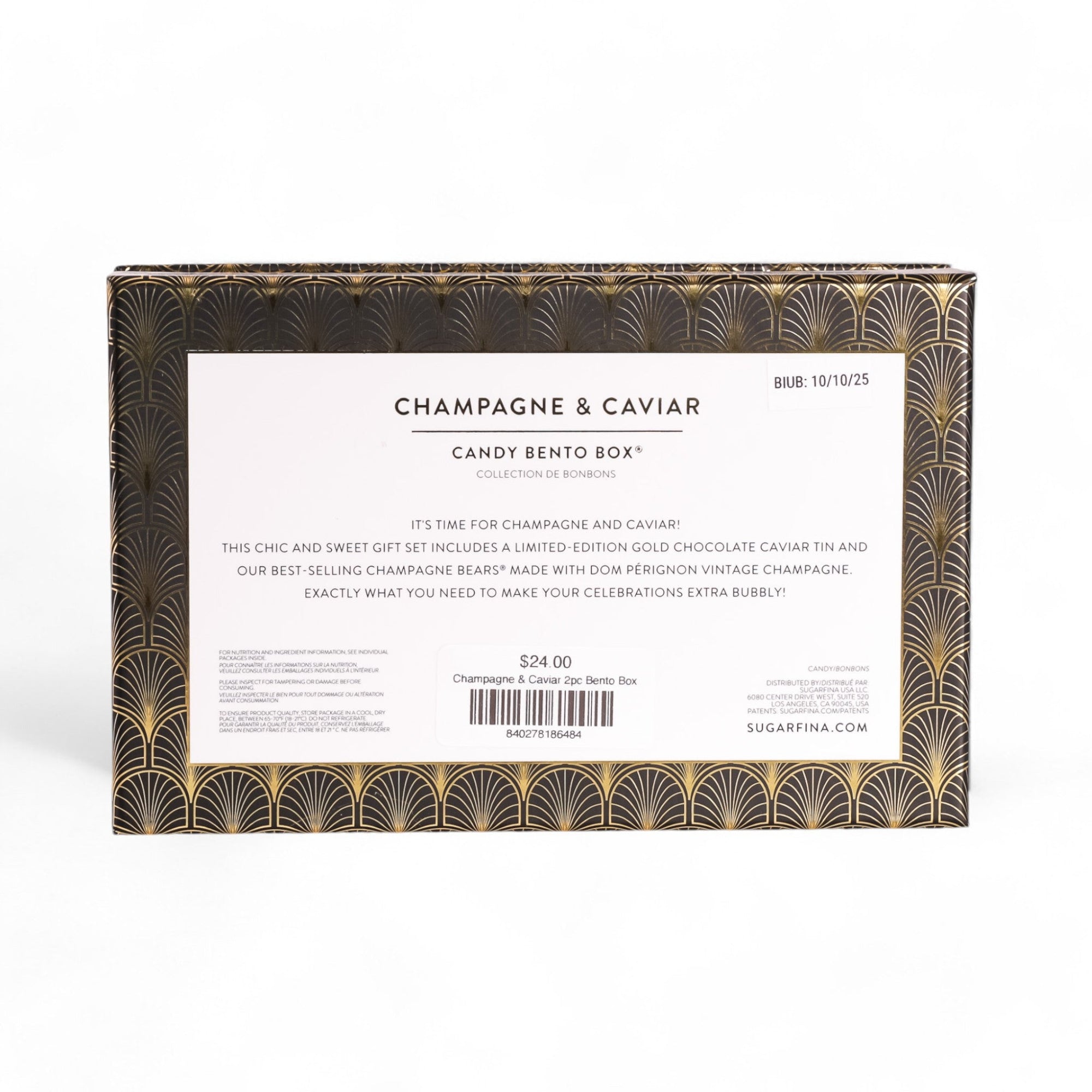 Champagne & Caviar Bento Box - Green Fresh Florals + Plants