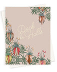 Deck the Halls Ornament Card - Green Fresh Florals + Plants