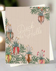 Deck the Halls Ornament Card - Green Fresh Florals + Plants