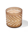 Decorative Glass Candle - Green Fresh Florals + Plants