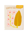 Deluxe Birthday in Bloom Card - Green Fresh Florals + Plants