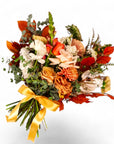 Fall Hand - Tied Bouquet - Green Fresh Florals + Plants