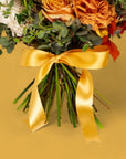 Fall Hand - Tied Bouquet - Green Fresh Florals + Plants