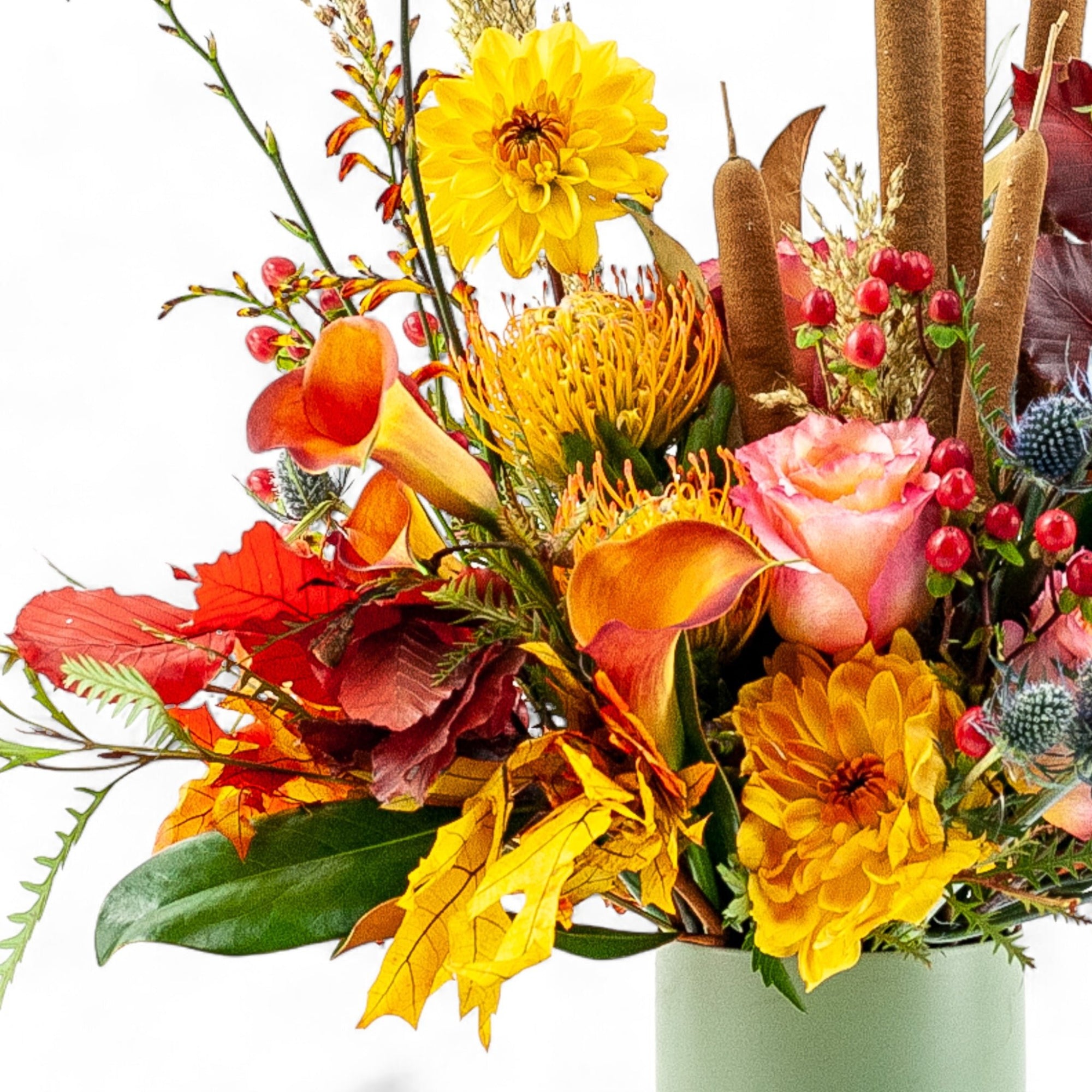 Fall Sunset Designer Floral - Green Fresh Florals + Plants